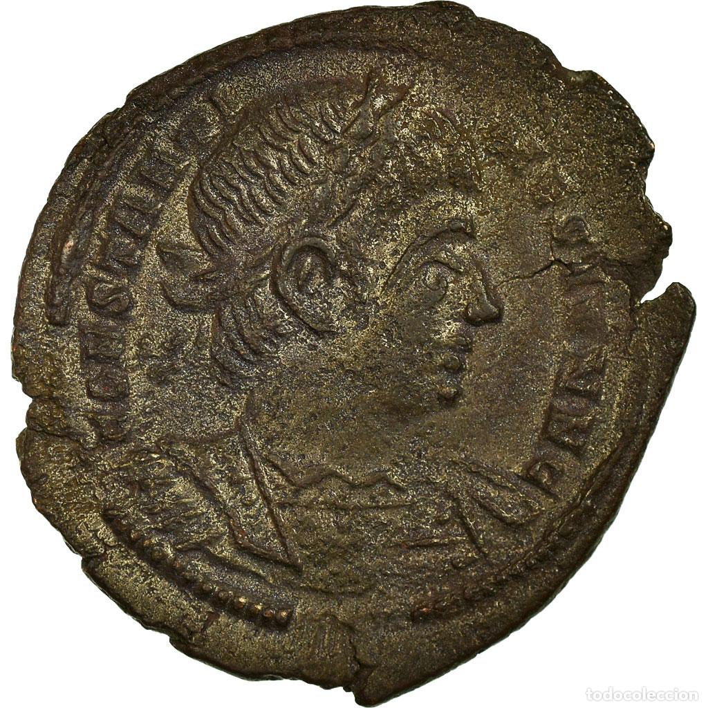 Monedas Imperio romano: [#656594] Moneda, Constantine II, Follis, Trier, MBC+, Bronce, RIC:520