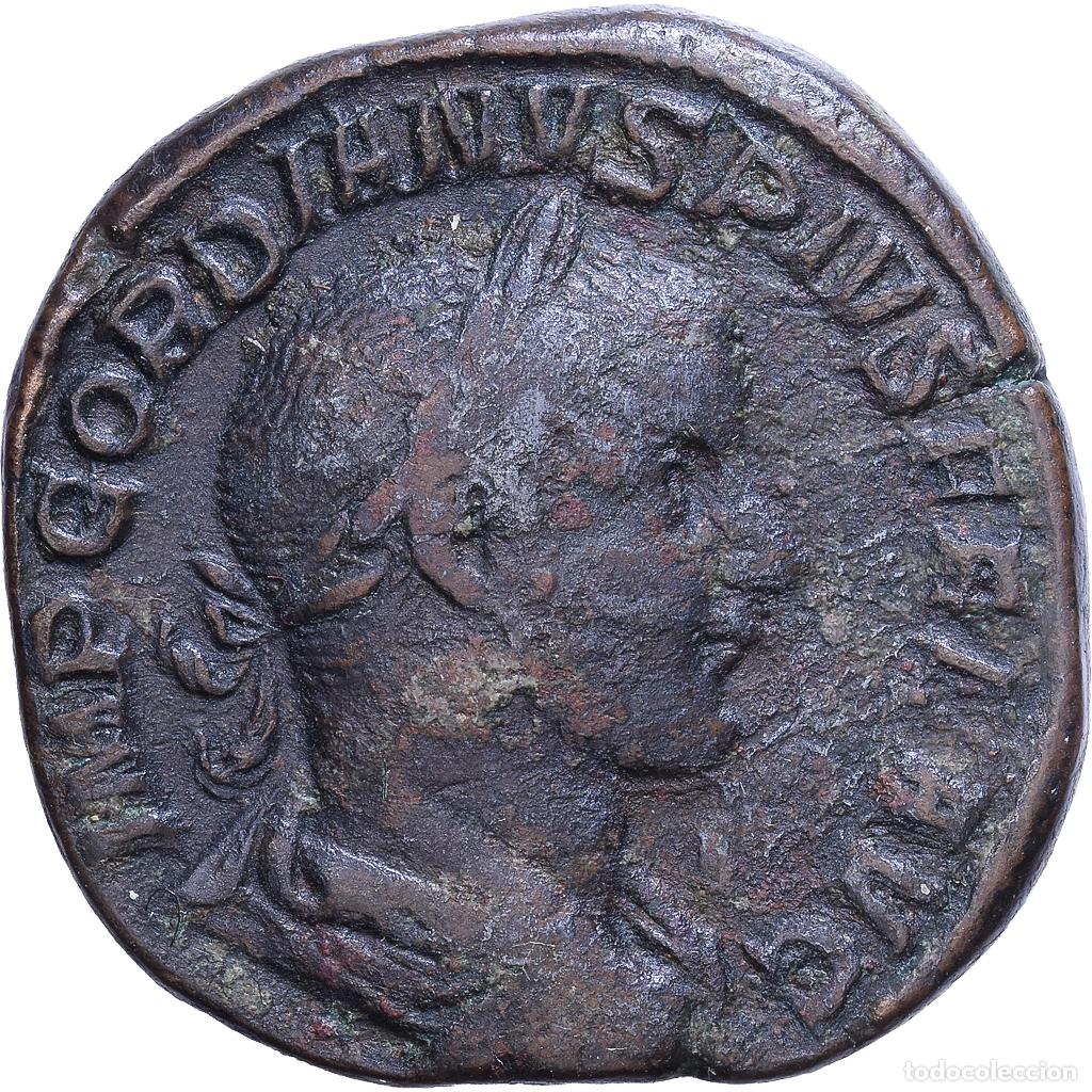 Monedas Imperio romano: [#1548054] Roman Empire, Gordian III, Sestercio, 244, Rome, Bronce, BC+, Cohen:157, RIC:332
