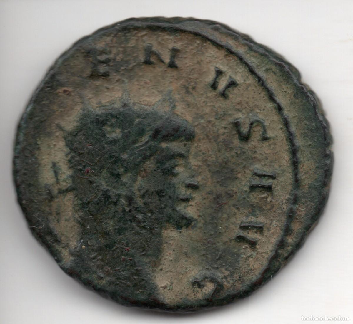 Monedas Imperio romano: Antoniniano romano de Galieno &ndash; Topi, DIANAE CONS AVG