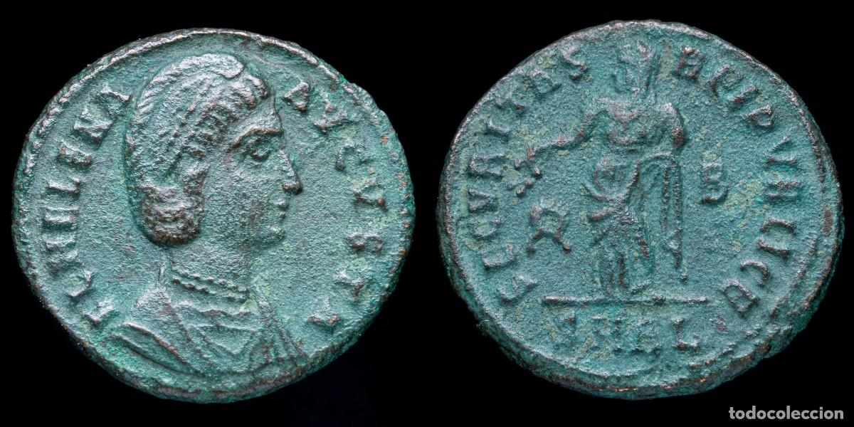 Monedas Imperio romano: Helena Follis - SECVRITAS REIPVBLICE, Alexandria - 19 mm / 3,33 gr.