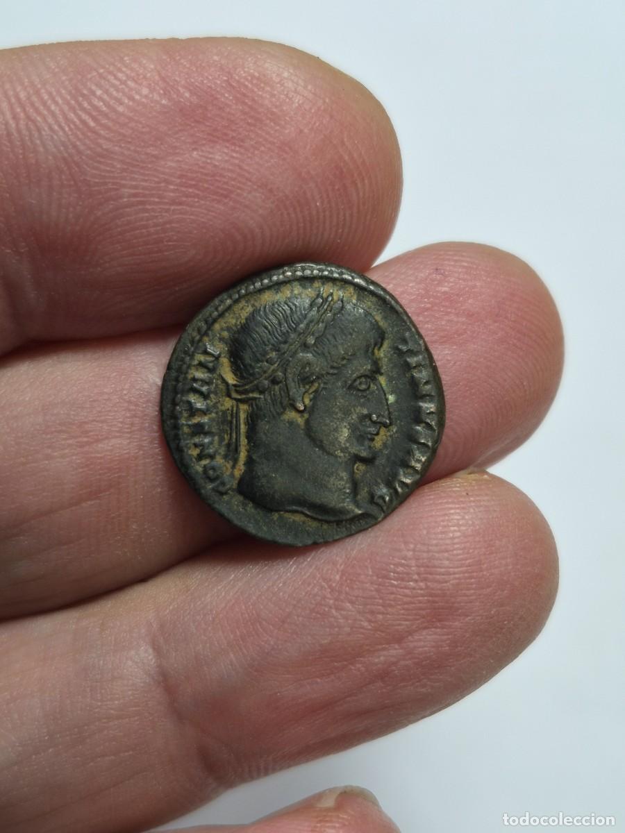 Monedas Imperio romano: NT/ FOLLIS CONSTANTINO I REV. VOT XX TESALONICA 2,88 grs (A2011)