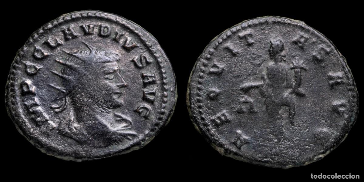 Monedas Imperio romano: Claudius II Antoninianus - AEQVITAS AVG, Antiochia - 21 mm / 3,51 gr.