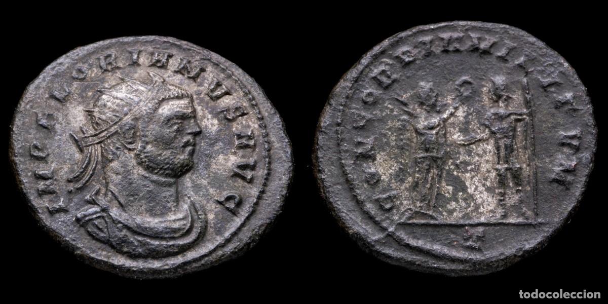 Monedas Imperio romano: Florianus Antoninianus - CONCORDIA MILITVM, Siscia - 23 mm / 3,76 gr.