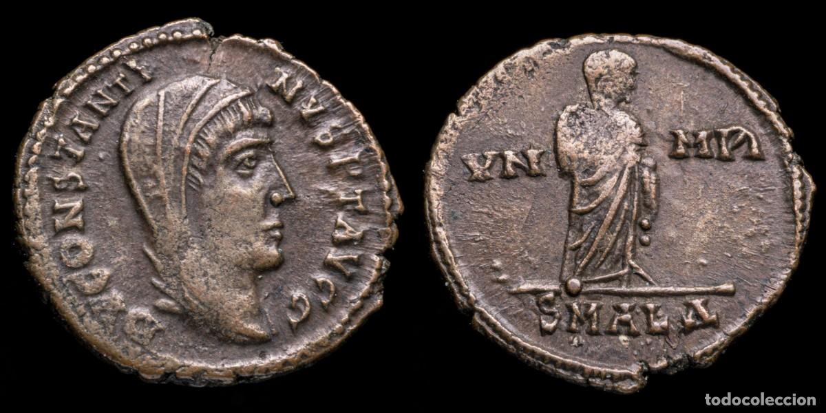 Monedas Imperio romano: Divus Constantine I Follis - VN MR, Alexandria - 16 mm / 1,69 gr.
