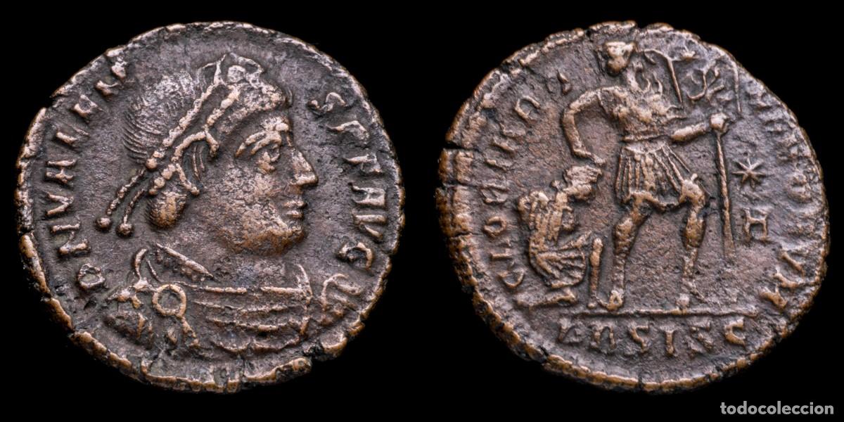 Monedas Imperio romano: Valentinianus Cetentionalis - GLORIA ROMANORVM, Siscia - 13 mm / 1,04 gr.
