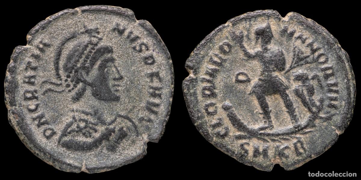 Monedas Imperio romano: Gratian Follis - GLORIA ROMANORVM, Cyzicus - 26 mm / 4,54 gr.