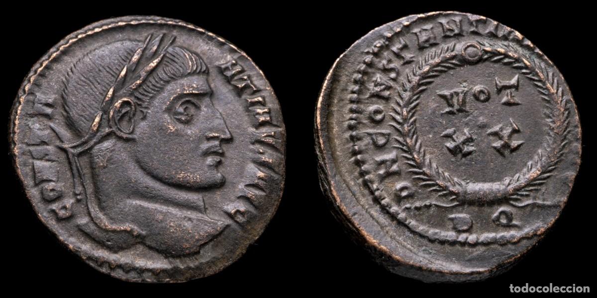 Monedas Imperio romano: Constantine I Follis - D N CONSTANTINI MAX AVG VOT XX, Rome - 19 mm / 2,95 gr.