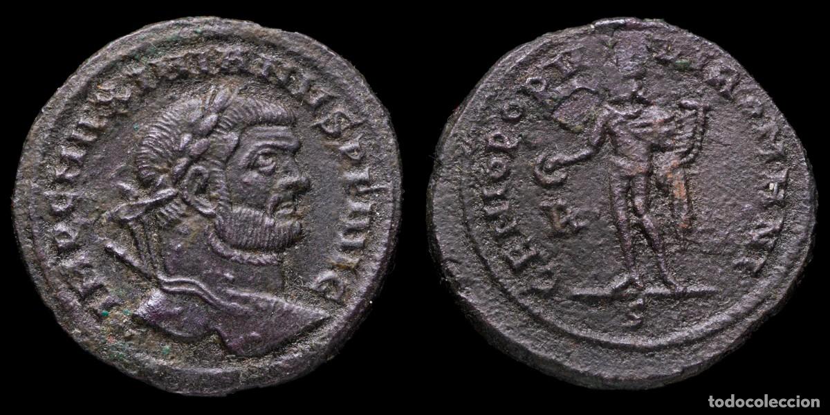 Monedas Imperio romano: Maximianus Follis - GENIO POPVLI ROMANI, Rome - 26 mm / 8,92 gr.