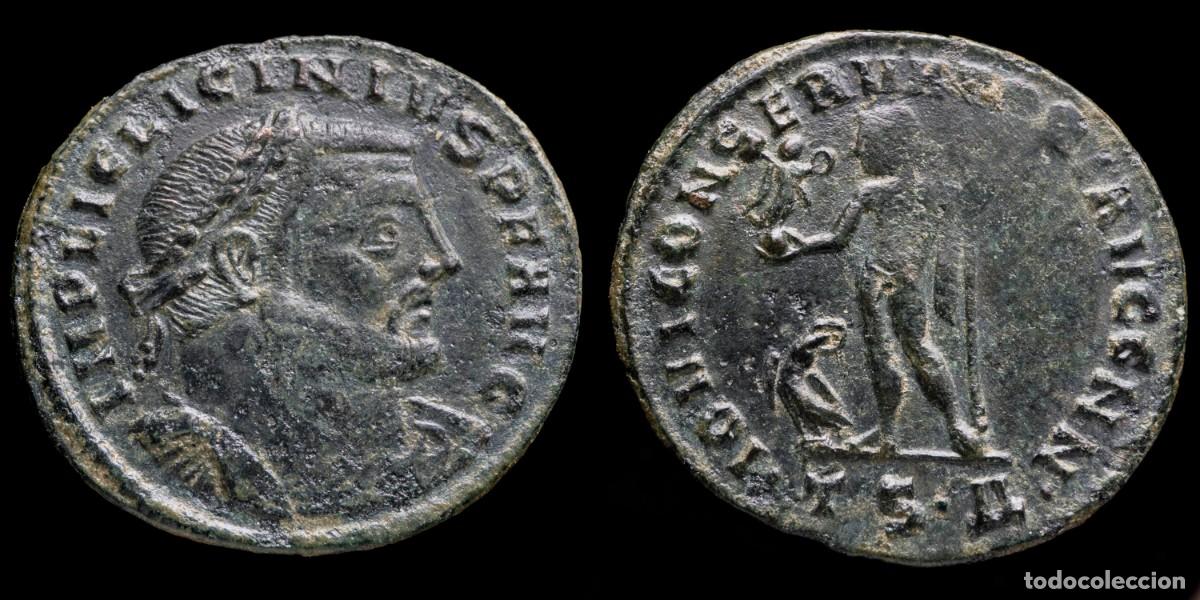 Monedas Imperio romano: Licinius I Follis - IOVI CONSERVATORI, Thessalonic - 24 mm / 3,10 gr.