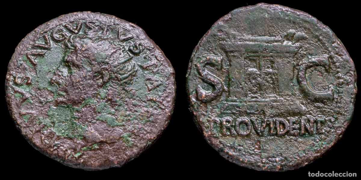 Monedas Imperio romano: Divus Augustus As - PROVIDENT - 28 mm / 10,61 gr.