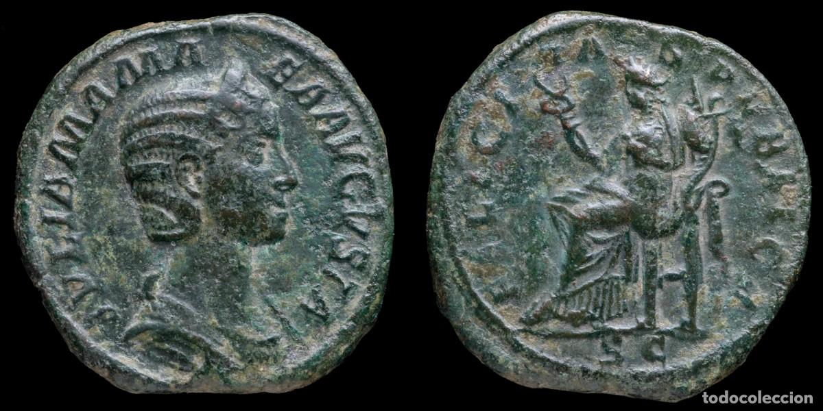 Monedas Imperio romano: Julia Mamaea Sestertius - FELICITAS PVBLICA SC - 32 mm / 20,97 gr.