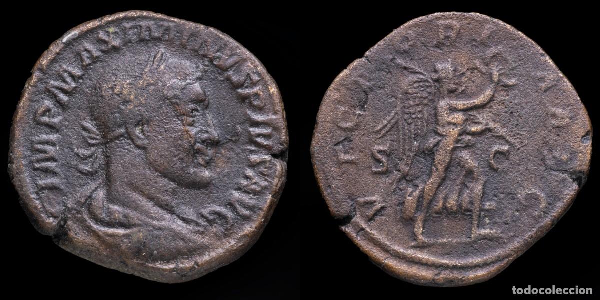 Monedas Imperio romano: Maximinus I Thrax Sestertius - VICTORIA AVG - 31 mm / 25,29 gr.