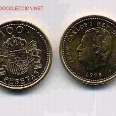 Monedas Juan Carlos I: 2 MONEDAS 100 PESETAS 1998 PAREJA SIN CIRCULAR ORIGINALES. Lote 312584498