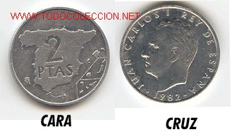 Monedas Juan Carlos I: Moneda 2 pesetas a&ntilde;o 1984 - Foto 1