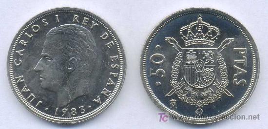 Monete Juan Carlos I: 50 Pesetas 1983  S/C de CARTUCHO