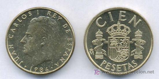Monete Juan Carlos I: 100 Pesetas 1986  S/C de CARTUCHO