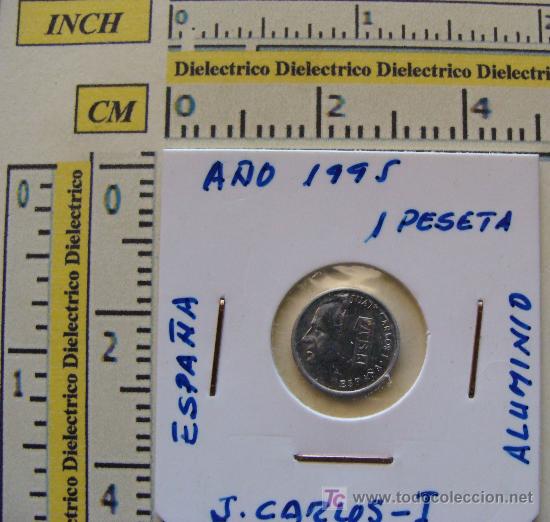 Monedas Juan Carlos I: MONEDA ESPAÑOLA. 1 PESETA DE 1995. ALUMINIO. S/C. PRECINTADA.