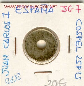 Monedas Juan Carlos I: 25 PTS.COSPEL