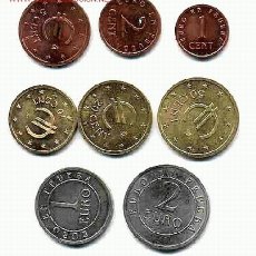 Monedas Juan Carlos I: COLECCION COMPLETA DE 8 MONEDAS DE EUROS DE CHURRIANA , PRUEBAS SIN CIRCULAR. FDC ,RB. Lote 314238143