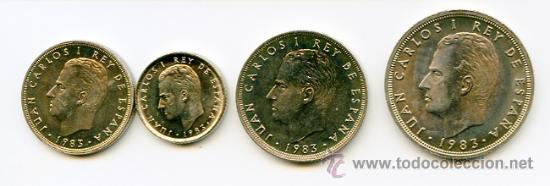 Monedas Juan Carlos I: Lote de monedas de 1983 - Foto 1