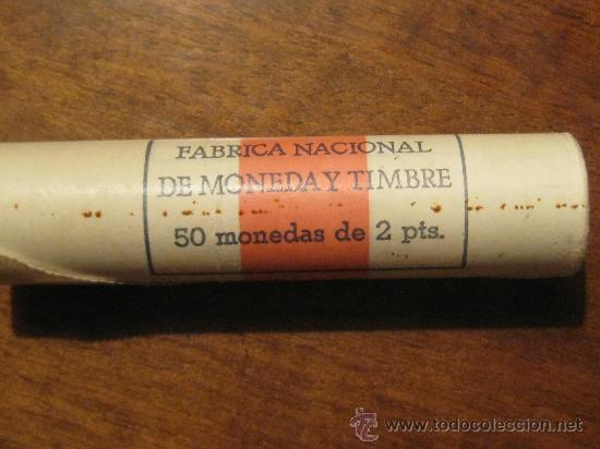 Moedas Juan Carlos I: CARTUCHO CON 50 MONEDAS DE 2 PESETAS 1982