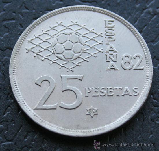 Moedas Juan Carlos I: 25 pesetas 1980*82