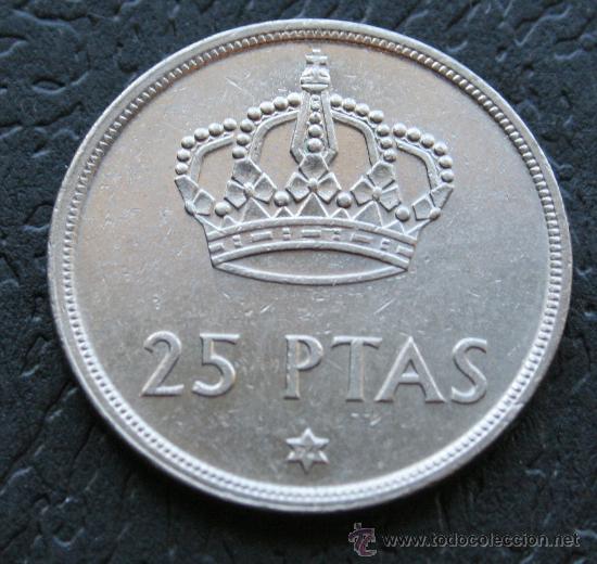 Moedas Juan Carlos I: 25 pesetas 1975*77
