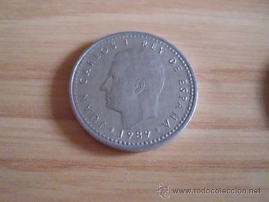 Monedas Juan Carlos I: . MONEDA DE 1 PESETA DE 1989. LA PESETA M&Aacute;S GRANDE DE ESE A&Ntilde;O. KM 821