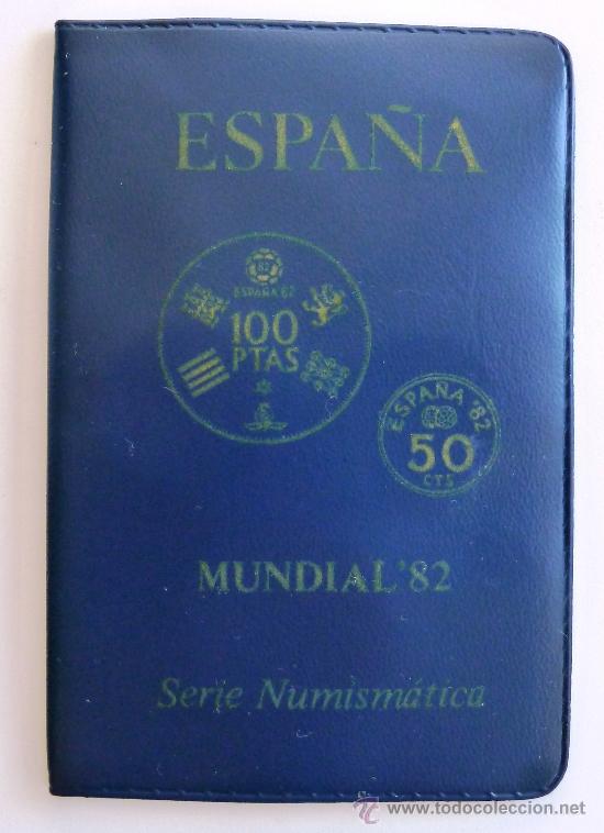 Moedas Juan Carlos I: CARTERA CON MONEDAS CONMEMORATIVAS DEL MUNDIAL&acute;82. SEIS MONEDAS.