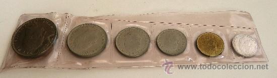 Moedas Juan Carlos I: ESTUCHE DE PLASTICO CON PRIMERAS MONEDAS REY JUAN CARLOS A&Ntilde;O 1975. SIN CIRCULAR