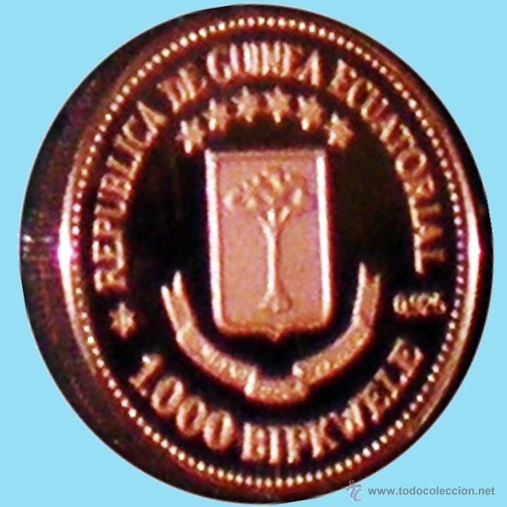 Monedas Juan Carlos I: GUINEA ECUAT. 1979*80 PRUEBA PIEFORT 1000 BIPKUELE BR.PLATEADO 23,5 GR. V.DE LOS REYES ESPAÑA.PROOF - Foto 2 - 41269858