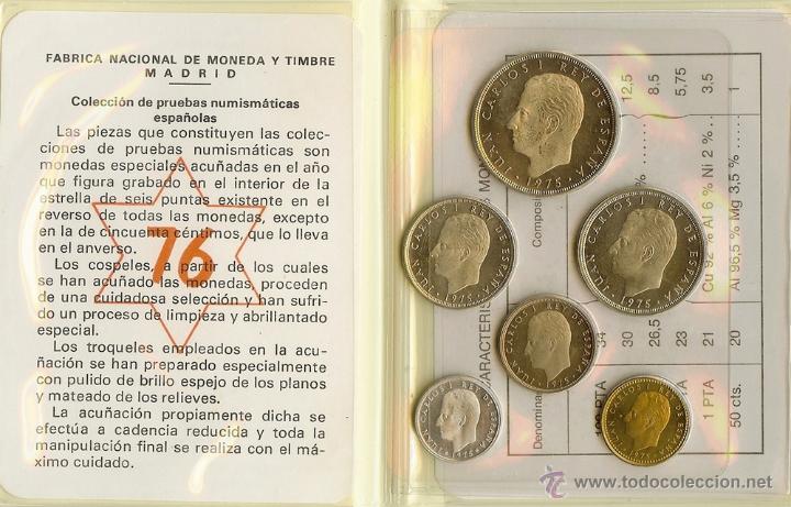 Monedas Juan Carlos I: Cartera 1975 *76 - Foto 1