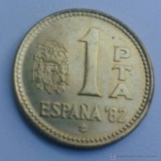 Monedas Juan Carlos I: ESPAÑA - MONEDA DE 1 PESETA - MUNDIAL FUTBOL DE ESPAÑA '82 - AÑO 1980 -. Lote 50863558