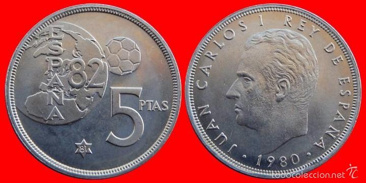 Moedas Juan Carlos I: 5 pesetas 1980*80 SC