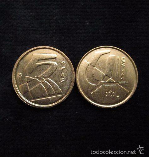 M&uuml;nzen unter Juan Carlos I: 5 pesetas 1991 SC