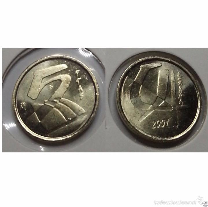 M&uuml;nzen unter Juan Carlos I: 5 pesetas 2001 SC