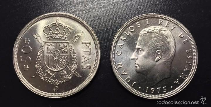 Moedas Juan Carlos I: 50 pesetas 1975*80 SC