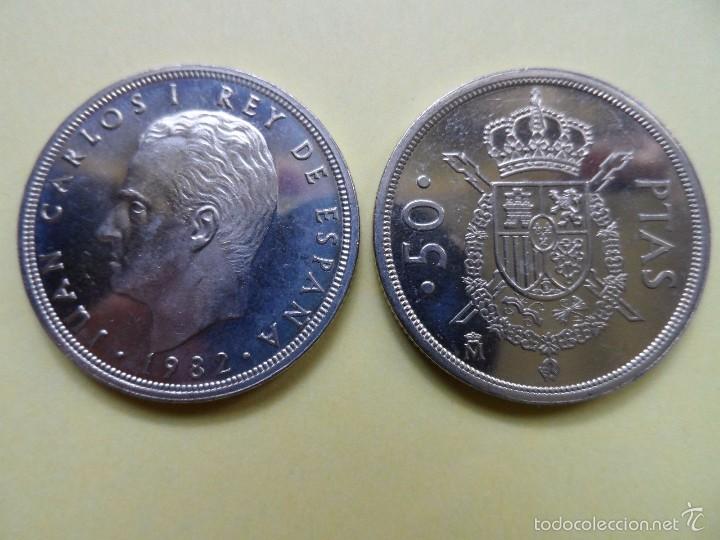 Moedas Juan Carlos I: 50 pesetas 1982 SC