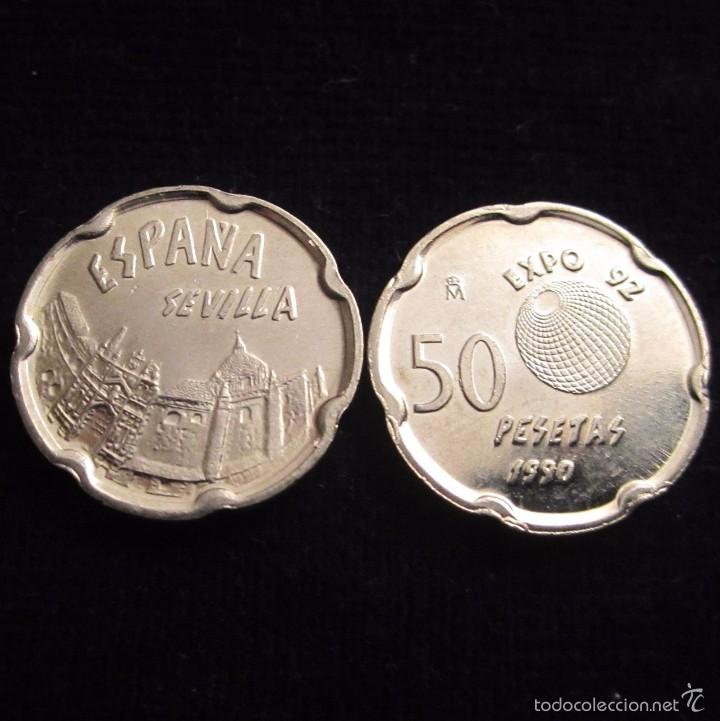 Monete Juan Carlos I: 50 pesetas 1990 Cartuja SC