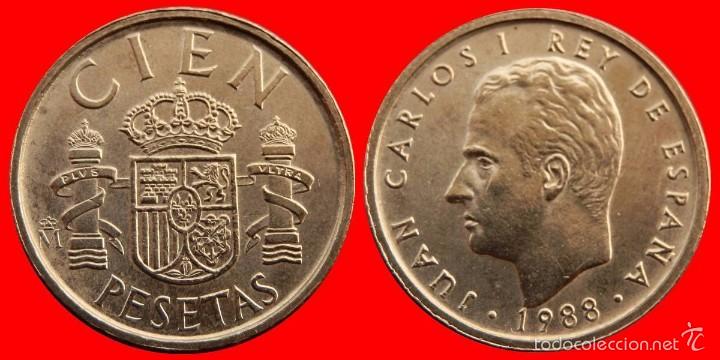 Monnaies Juan Carlos I: 100 pesetas 1988 sin circular