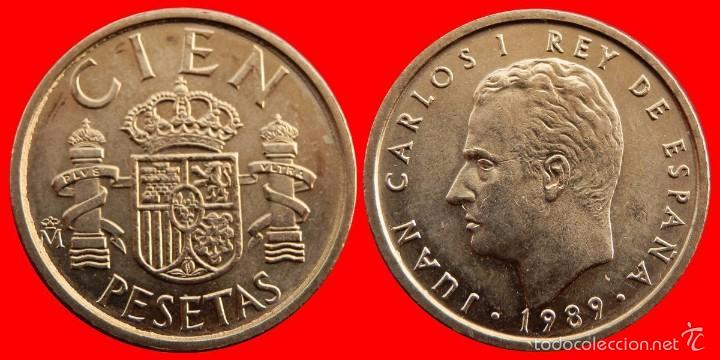 Monnaies Juan Carlos I: 100 pesetas 1989 sin circular