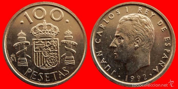 Monnaies Juan Carlos I: 100 pesetas 1992 sin circular