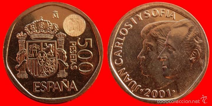 Monedas Juan Carlos I: 500 pesetas 2001 SC