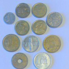 Monedas Juan Carlos I: ESPAÑA *** LOTE 11 MONEDAS ESPAÑOLAS DIFERENTES ÉPOCAS ***