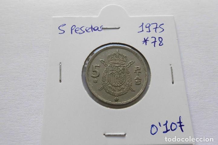 Coins Juan Carlos I: 5 pesetas 1975*78