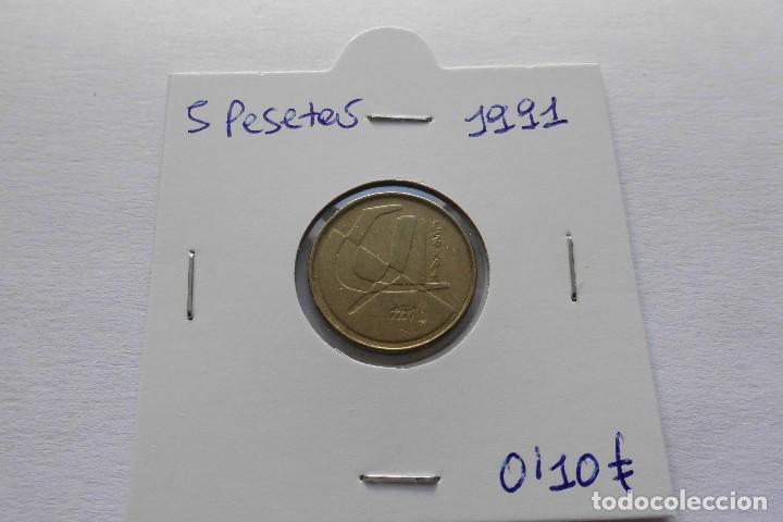 Coins Juan Carlos I: 5 pesetas 1991