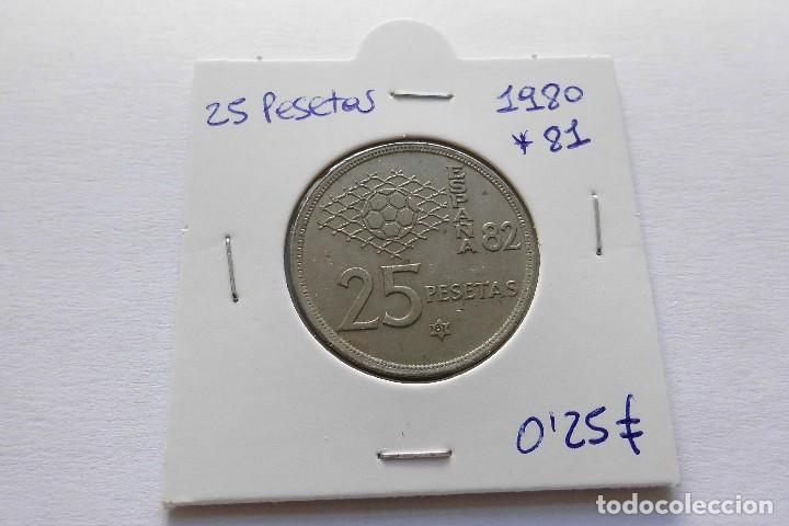Coins Juan Carlos I: 25 pesetas 1980*81
