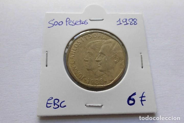 Moedas Juan Carlos I: 500 pesetas 1988