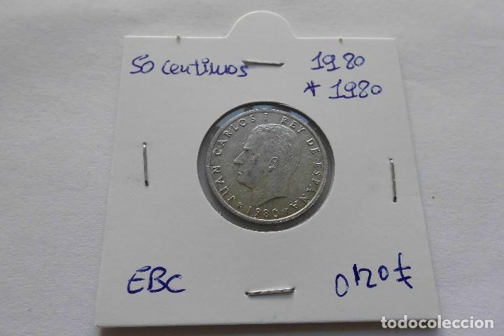 Moedas Juan Carlos I: 50 centimos 1980*1980