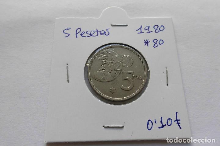 Moedas Juan Carlos I: 5 pesetas 1980*80